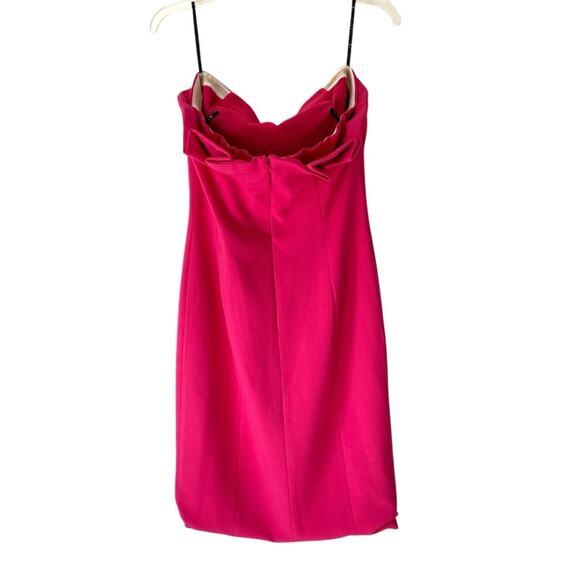 Black Halo Laurel Berman Allysandro Pink Sheath Strapless Dress size 10 - Picture 5 of 8